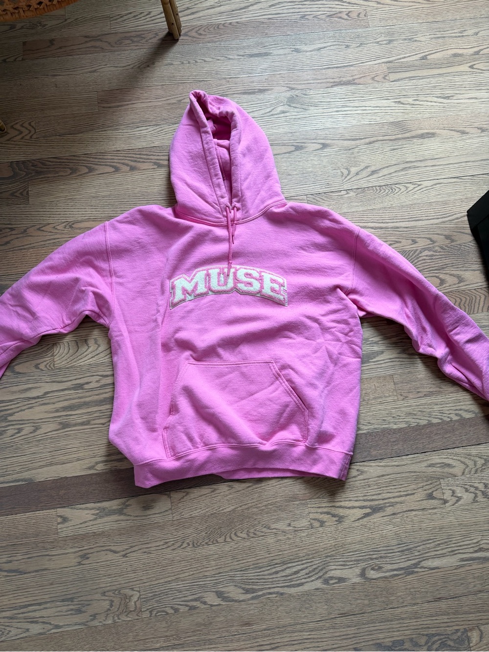 Muse Pink Pullover Hoodie with Logo